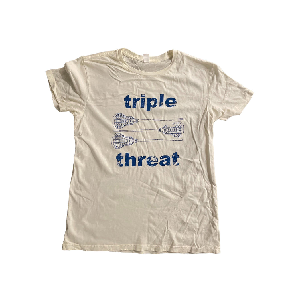 Triple Threat Distressed T-Shirt (Adult)