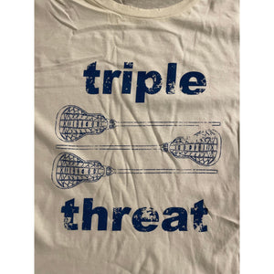 Triple Threat Distressed T-Shirt (Adult)