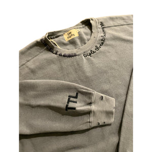 Triple Threat Distressed Navy Sweatshirt (Adult)