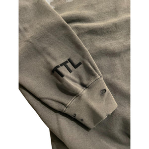 Triple Threat Distressed Navy Sweatshirt (Adult)
